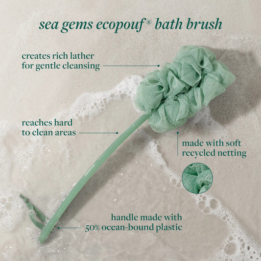 Sea Gems EcoPouf Bath Brush